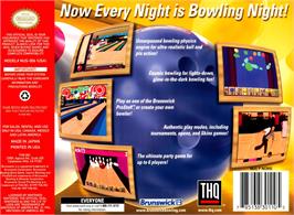 Box back cover for Brunswick Circuit Pro Bowling on the Nintendo N64.