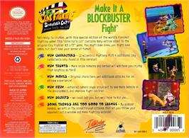 Box back cover for Clay Fighter - Sculptor's Cut on the Nintendo N64.