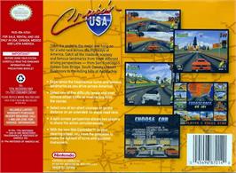 Box back cover for Cruis'n Usa on the Nintendo N64.