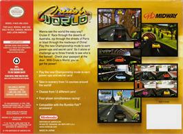 Box back cover for Cruis'n World on the Nintendo N64.