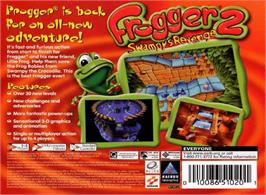 Box back cover for Frogger 2: Swampy's Revenge on the Nintendo N64.