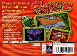 Box back cover for Frogger 2 - Swampy's Revenge on the Nintendo N64.