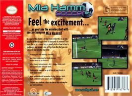 Box back cover for Michael Owen's World League Soccer 2000 on the Nintendo N64.