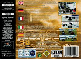 Box back cover for Monster Truck Madness 64 on the Nintendo N64.