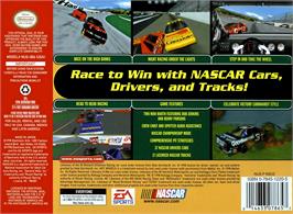 Box back cover for NASCAR 99 on the Nintendo N64.
