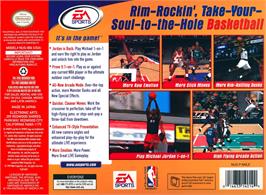 Box back cover for Nba Live 2000 on the Nintendo N64.