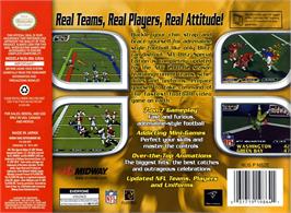 Box back cover for Nfl Blitz - Special Edition on the Nintendo N64.