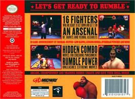 Box back cover for Ready 2 Rumble Boxing on the Nintendo N64.