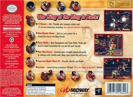 Box back cover for Ready 2 Rumble Boxing - Round 2 on the Nintendo N64.