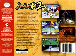 Box back cover for Snowboard Kids 2 on the Nintendo N64.