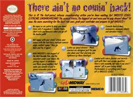 Box back cover for Twisted Edge - Extreme Snowboarding on the Nintendo N64.