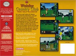 Box back cover for Waialae Country Club - True Golf Classics on the Nintendo N64.