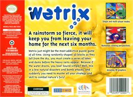 Box back cover for Wetrix on the Nintendo N64.