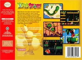 Box back cover for Yoshi's Story on the Nintendo N64.