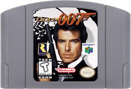 Cartridge artwork for 007: Golden Eye on the Nintendo N64.