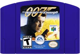 Cartridge artwork for 007 - The World Is Not Enough on the Nintendo N64.