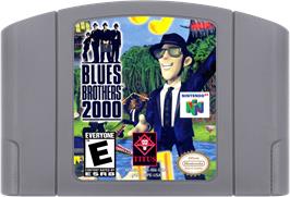 Cartridge artwork for Blues Brothers 2000 on the Nintendo N64.