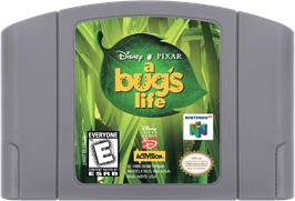 Cartridge artwork for Bug's Life, A on the Nintendo N64.