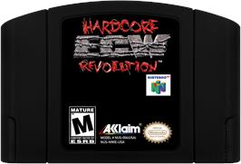 Cartridge artwork for Ecw Hardcore Revolution on the Nintendo N64.