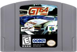 Cartridge artwork for GT 64: Championship Edition on the Nintendo N64.