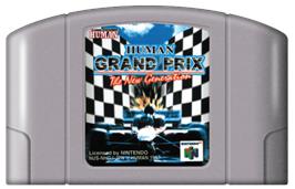 Cartridge artwork for Human Grand Prix: The New Generation on the Nintendo N64.