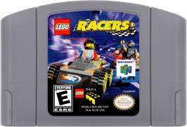 Cartridge artwork for Lego Racers on the Nintendo N64.