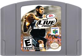 Cartridge artwork for Nba Live 2000 on the Nintendo N64.