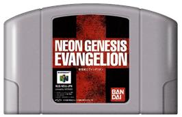Cartridge artwork for Neon Genesis Evangelion on the Nintendo N64.