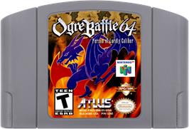 Cartridge artwork for Ogre Battle 64 - Person Of Lordly Caliber on the Nintendo N64.