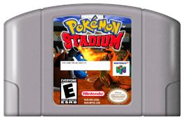 Cartridge artwork for Pokemon Stadium on the Nintendo N64.