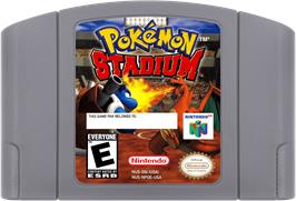 Cartridge artwork for Pokémon Stadium on the Nintendo N64.