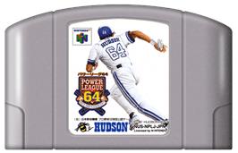 Cartridge artwork for Power League 64 on the Nintendo N64.