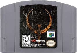 Cartridge artwork for Quake on the Nintendo N64.