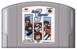 Cartridge artwork for Snow Speeder on the Nintendo N64.