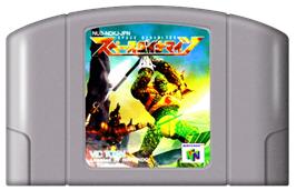 Cartridge artwork for Space Dynamites on the Nintendo N64.