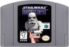 Cartridge artwork for Star Wars - Shadows Of The Empire on the Nintendo N64.