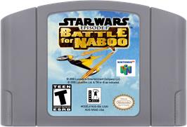 Cartridge artwork for Star Wars Episode I - Battle For Naboo on the Nintendo N64.