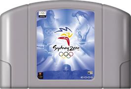 Cartridge artwork for Sydney 2000 on the Nintendo N64.