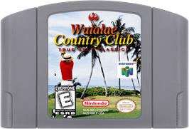 Cartridge artwork for Waialae Country Club - True Golf Classics on the Nintendo N64.