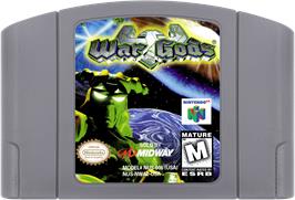 Cartridge artwork for War Gods on the Nintendo N64.