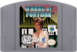 Cartridge artwork for Wheel Of Fortune on the Nintendo N64.