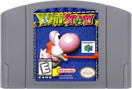 Cartridge artwork for Yoshi's Story on the Nintendo N64.