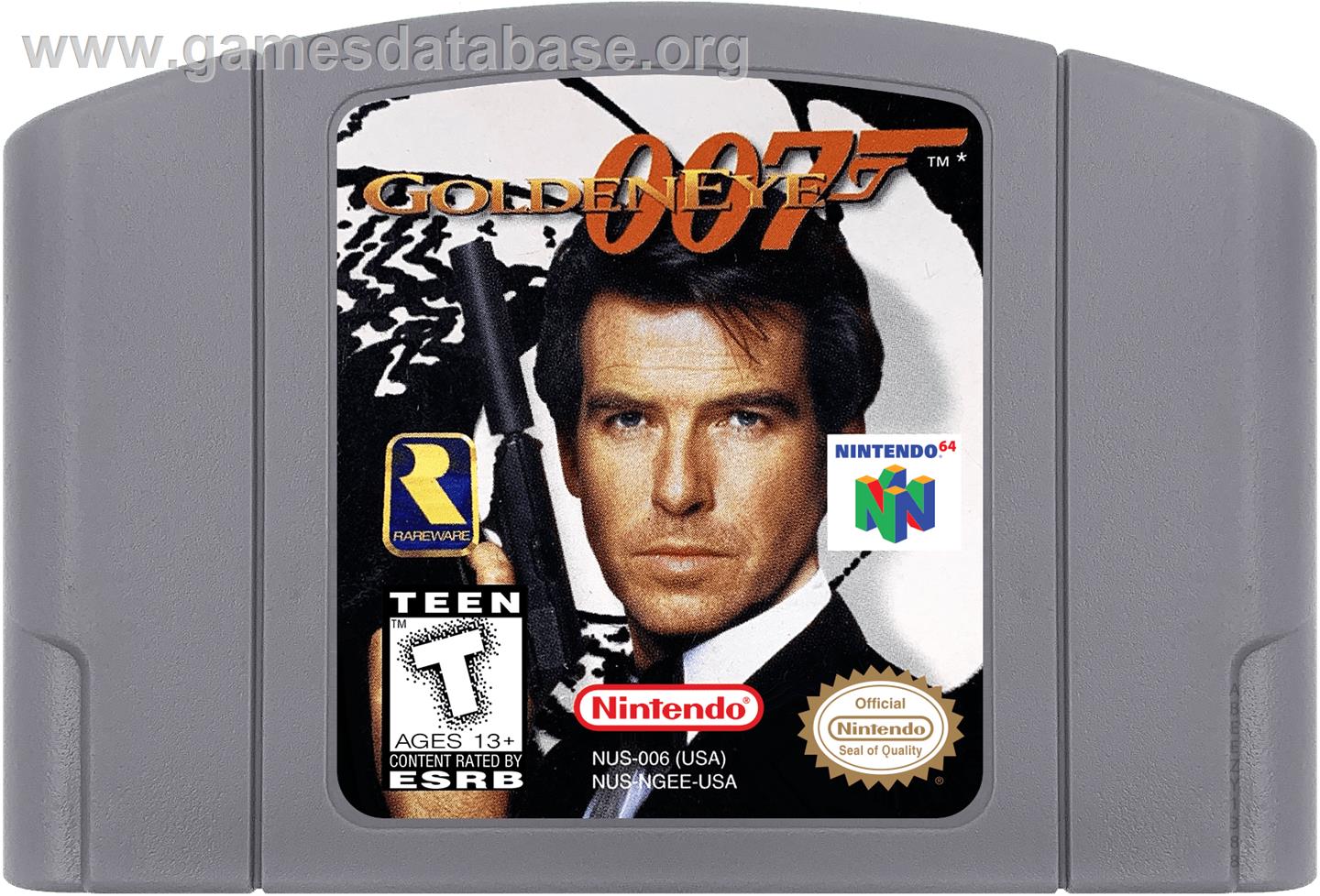 007: Golden Eye - Nintendo N64 - Artwork - Cartridge