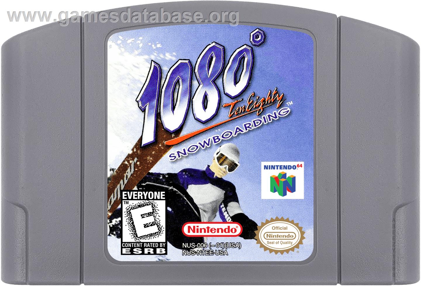1080° Snowboarding - Nintendo N64 - Artwork - Cartridge