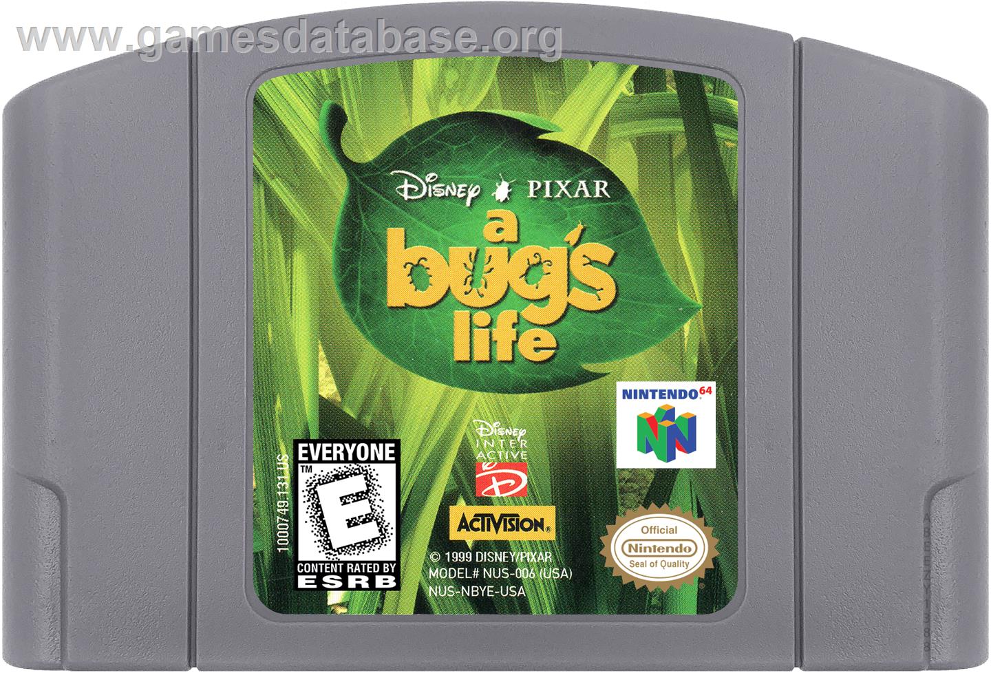 A Bug's Life - Nintendo N64 - Artwork - Cartridge