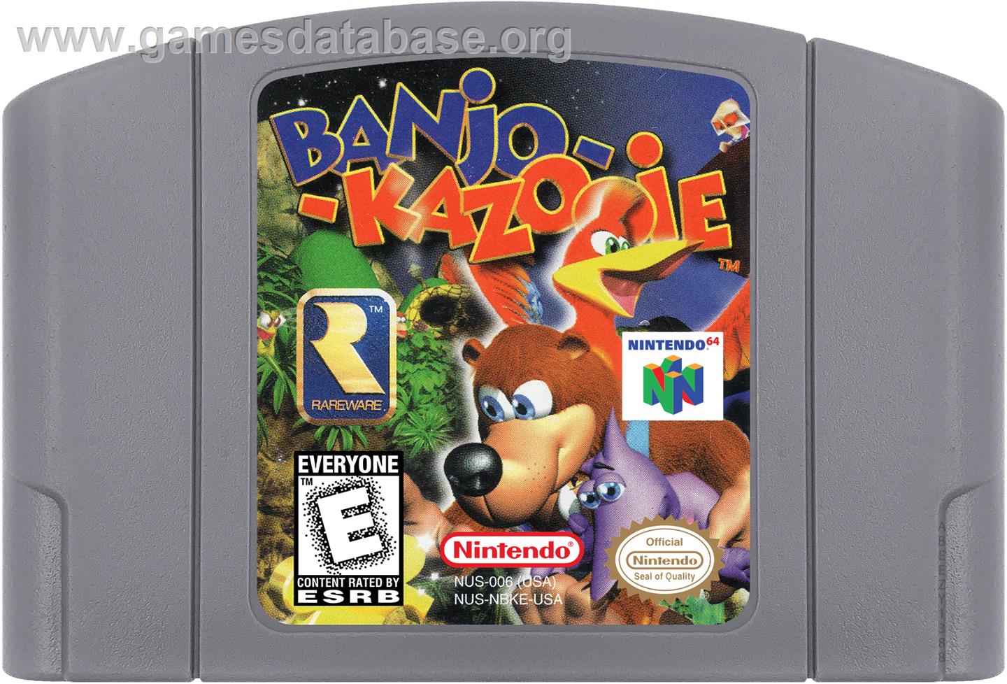 Banjo-kazooie - Nintendo N64 - Artwork - Cartridge