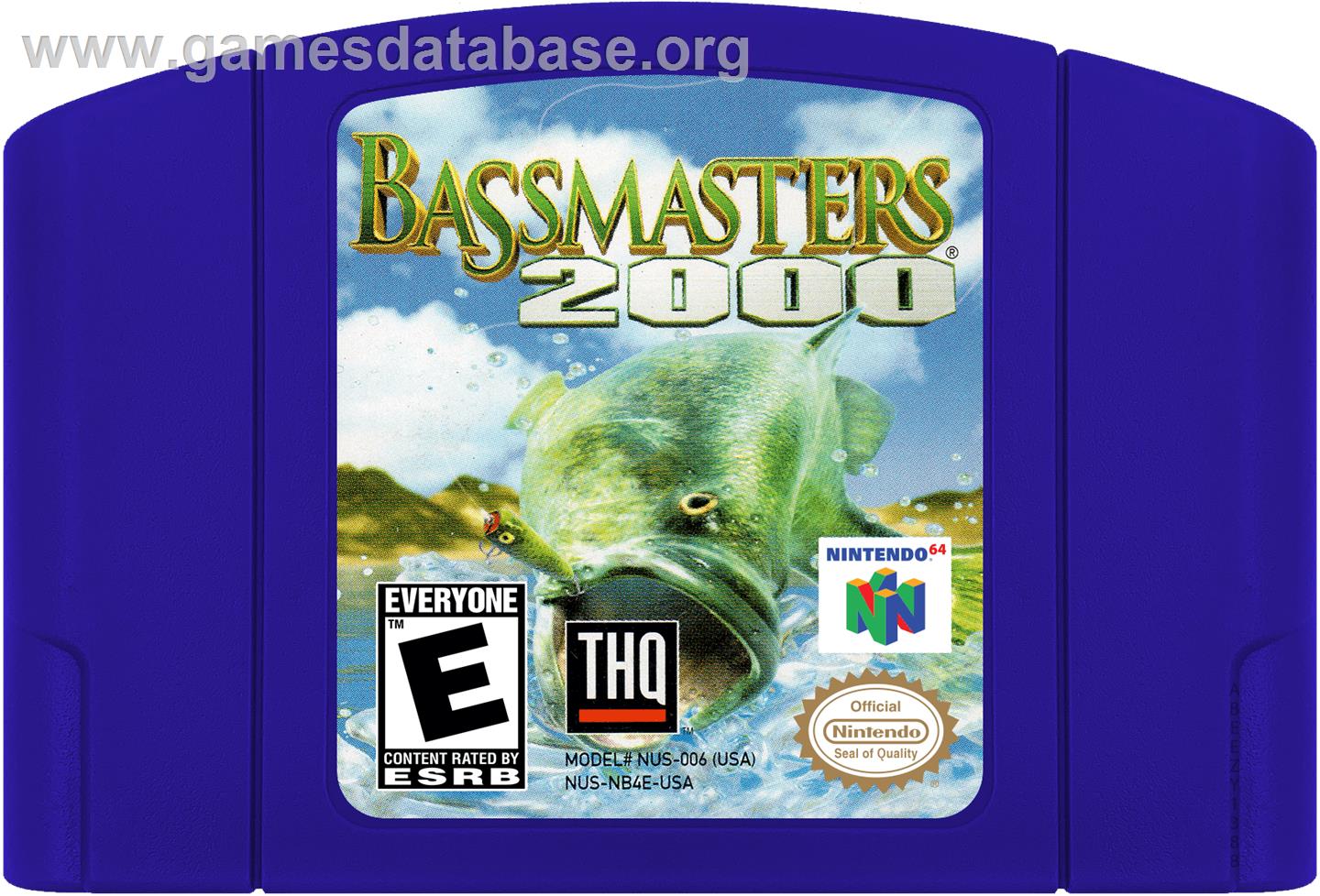 Bassmasters 2000 - Nintendo N64 - Artwork - Cartridge
