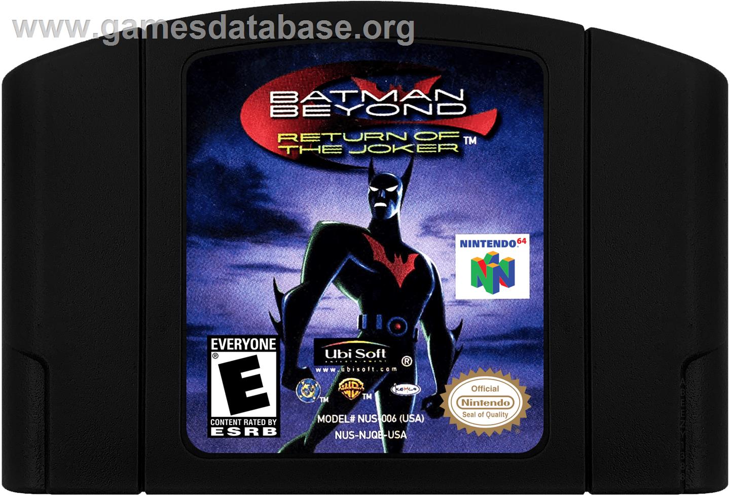 Batman Beyond: Return of the Joker - Nintendo N64 - Artwork - Cartridge