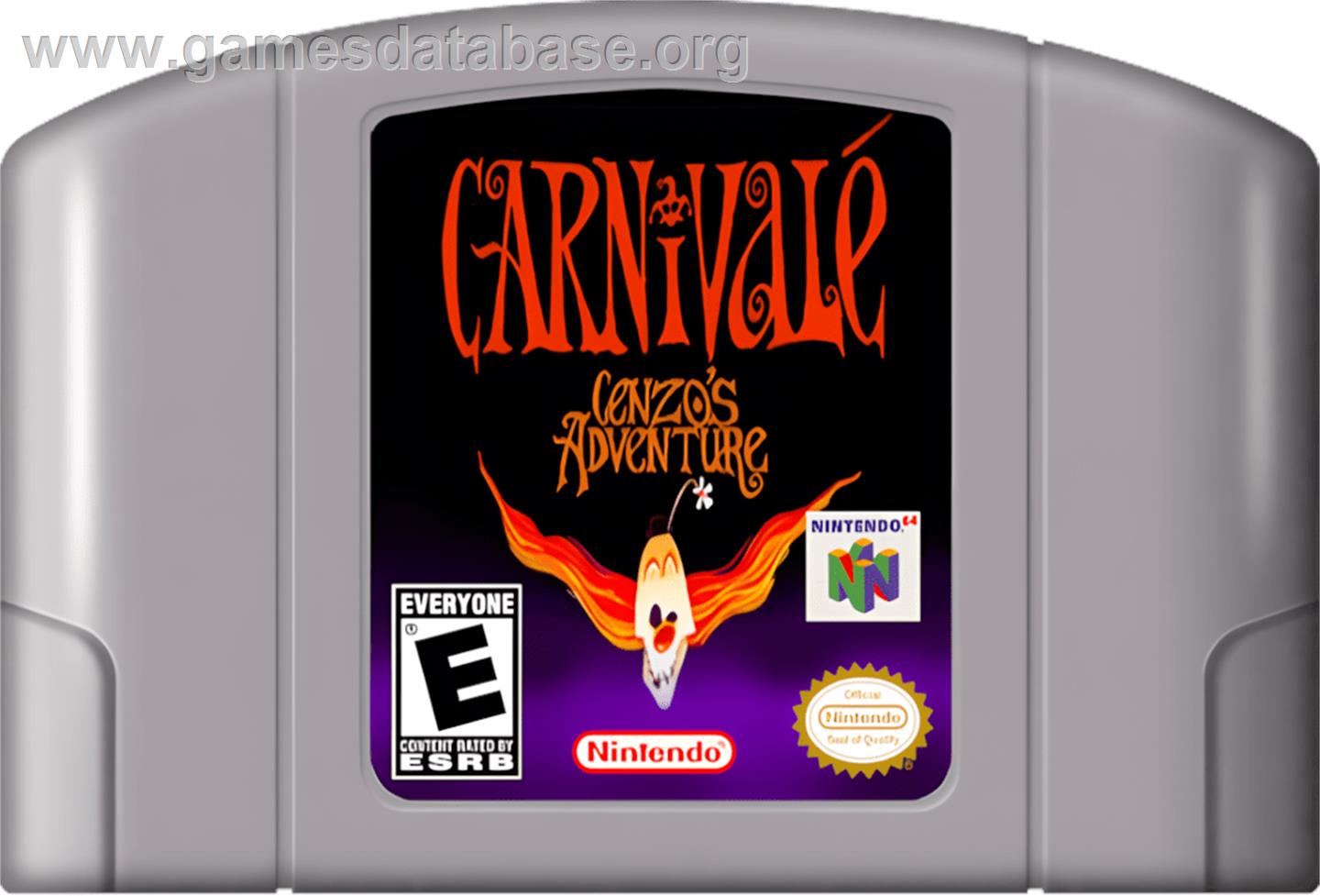Carnivale - Cenzo's Adventure - Nintendo N64 - Artwork - Cartridge