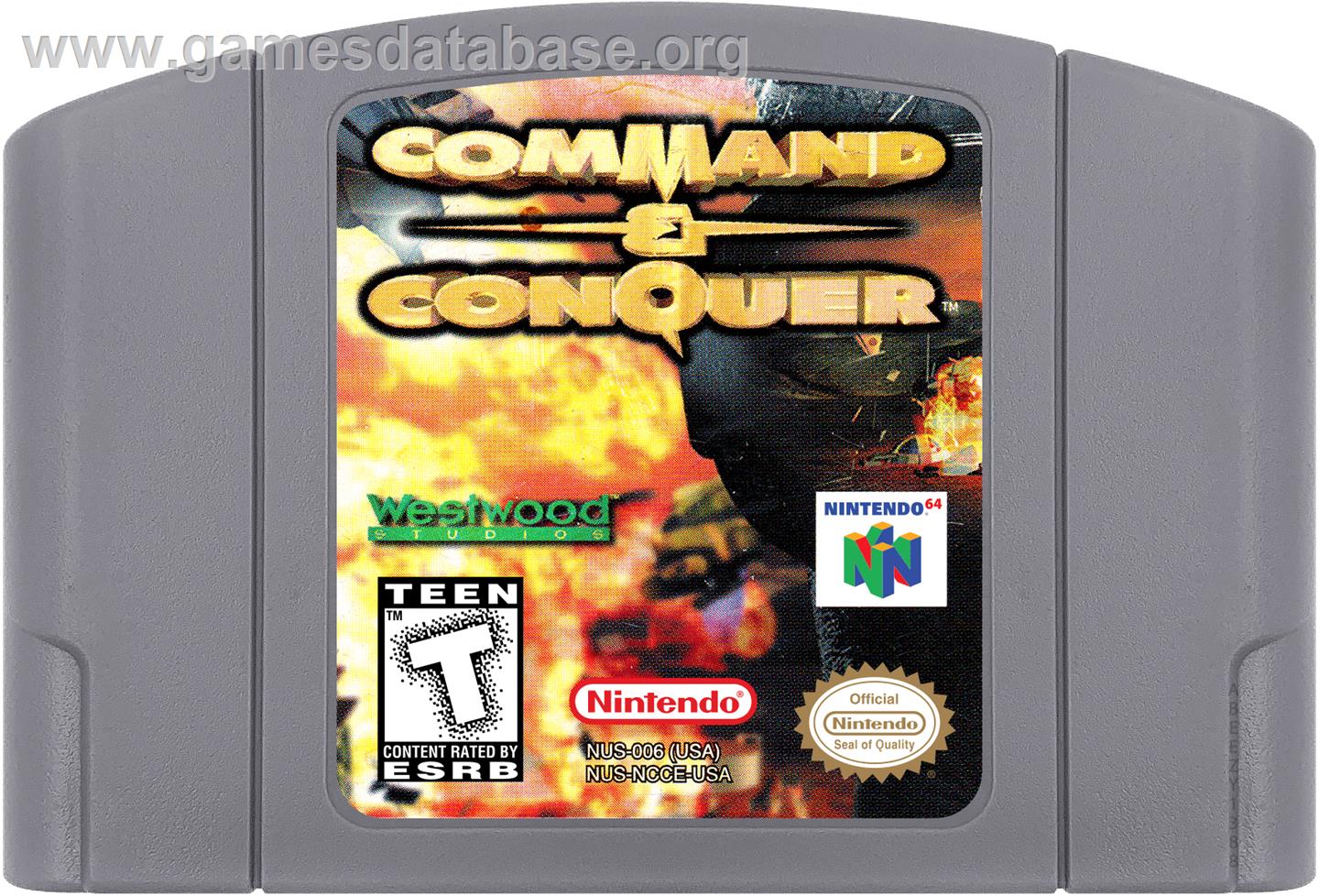 Command & Conquer - Nintendo N64 - Artwork - Cartridge